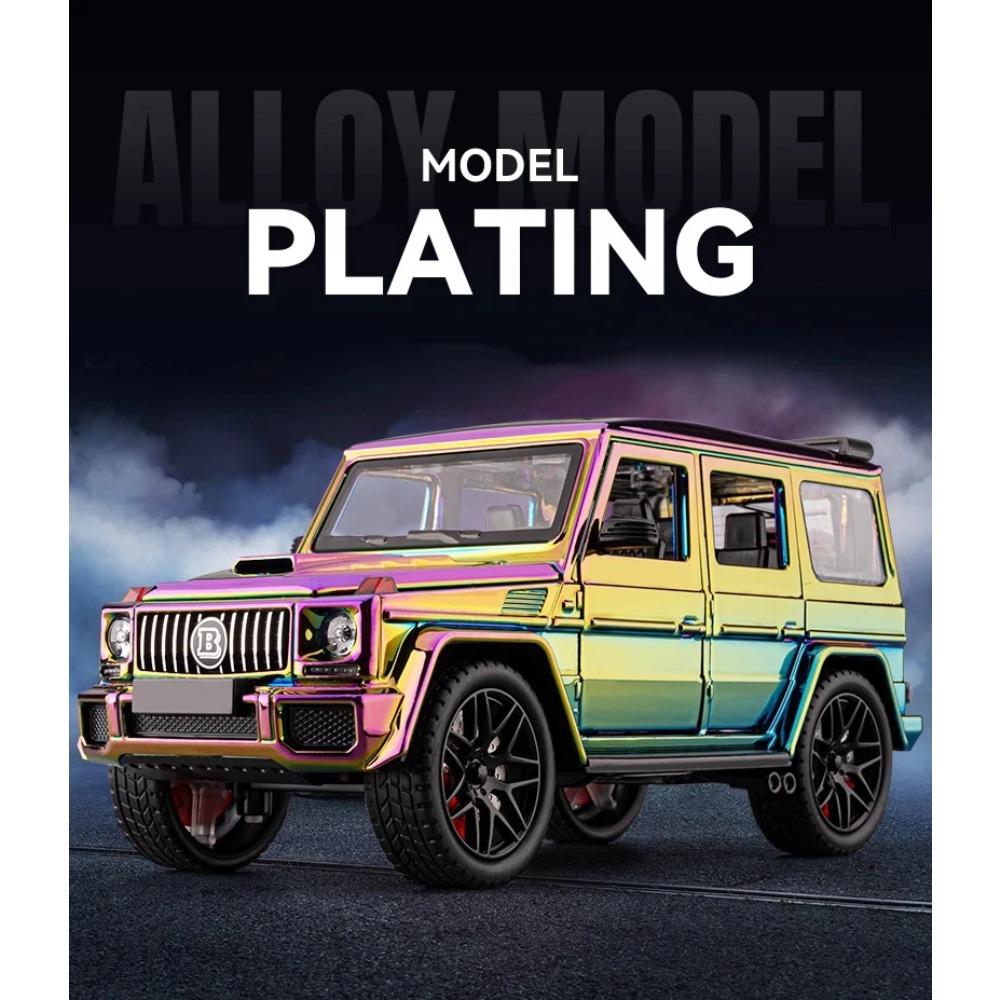 1/24 Mercedes-Benz G63 AMG Внедорожник Металлическая Модель Автомобиля Со Звуком и Светом Оттяжка Детская Игрушка Коллекционная Вещь Подарок на День Рождения