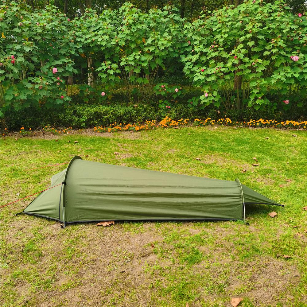 Сверхлегкая уличная палатка для кемпинга, палатка для одного человека, портативный спальный мешок, палатка