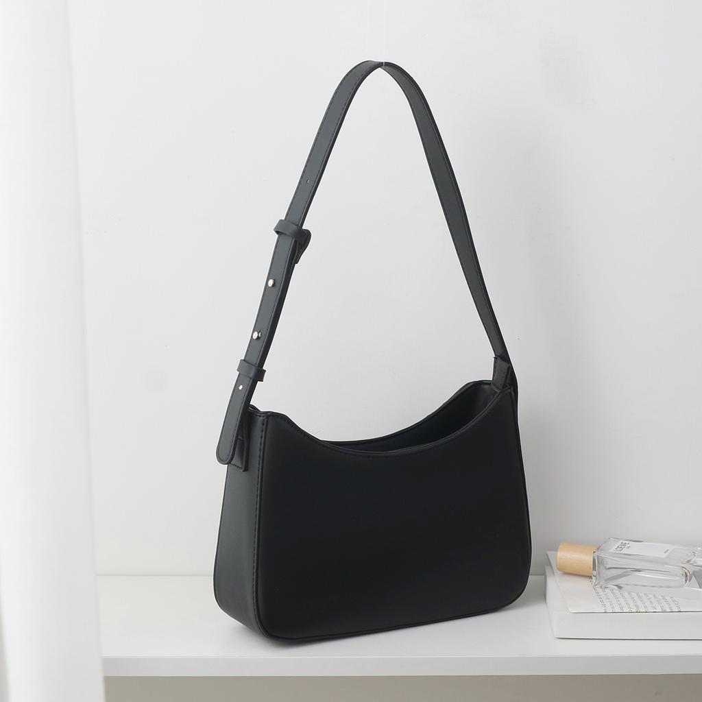 Простые универсальные сумки подмышками женские осенние новые корейские однотонные сумки для поездок на работу повседневные винтажные сумки через плечо на одно плечо