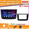 For Mercedes-Benz Vito 2 Viano 2 W639 2003 - 2015 Android Auto Radio Car Multimedia Stereo Carplay Navi Car Camera Screen