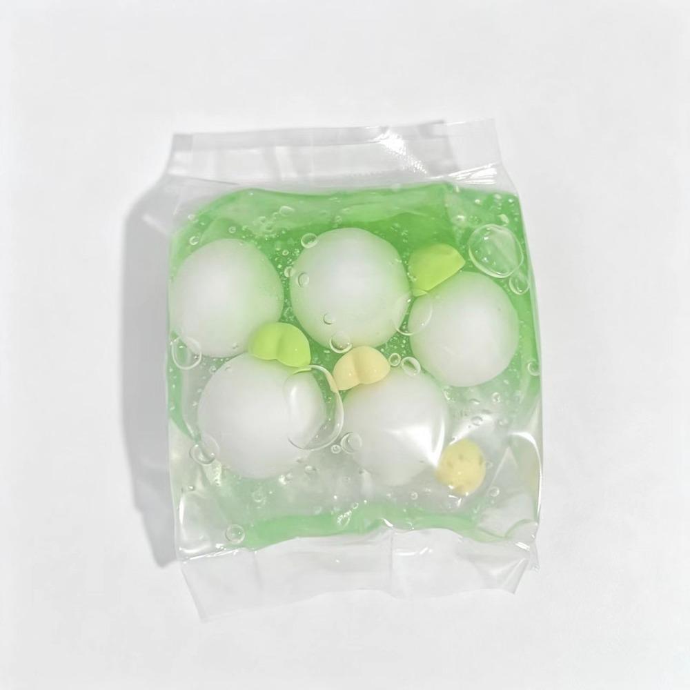 Fruit Color Crunchy Squishy Bag Handmade Sensory Dumpling Squishy Crispy Handmade Ball Desk Decor