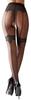 Cottelli LEGWEAR - Black Tights with Decorative Seams and Open Crotch 5