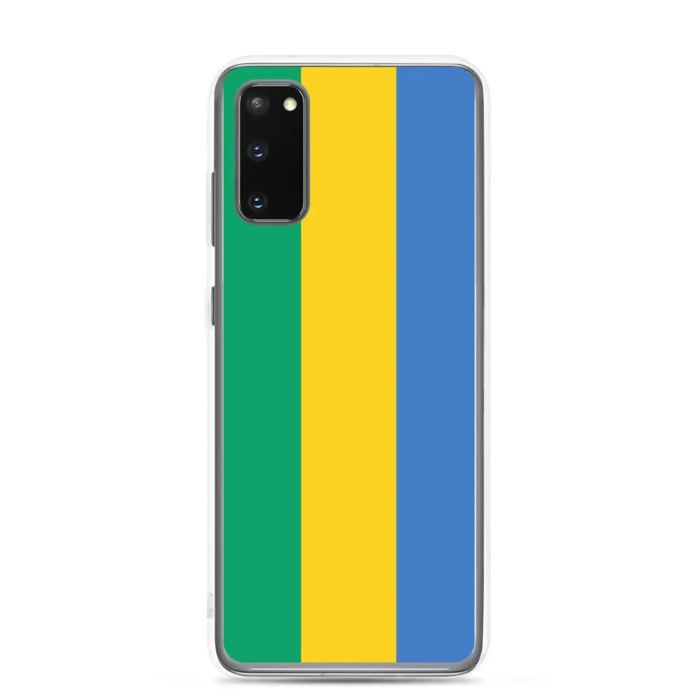 Coque Téléphone - Samsung - Galaxy S20 Plus - Drapeau Gabon - Souple - Multicolore