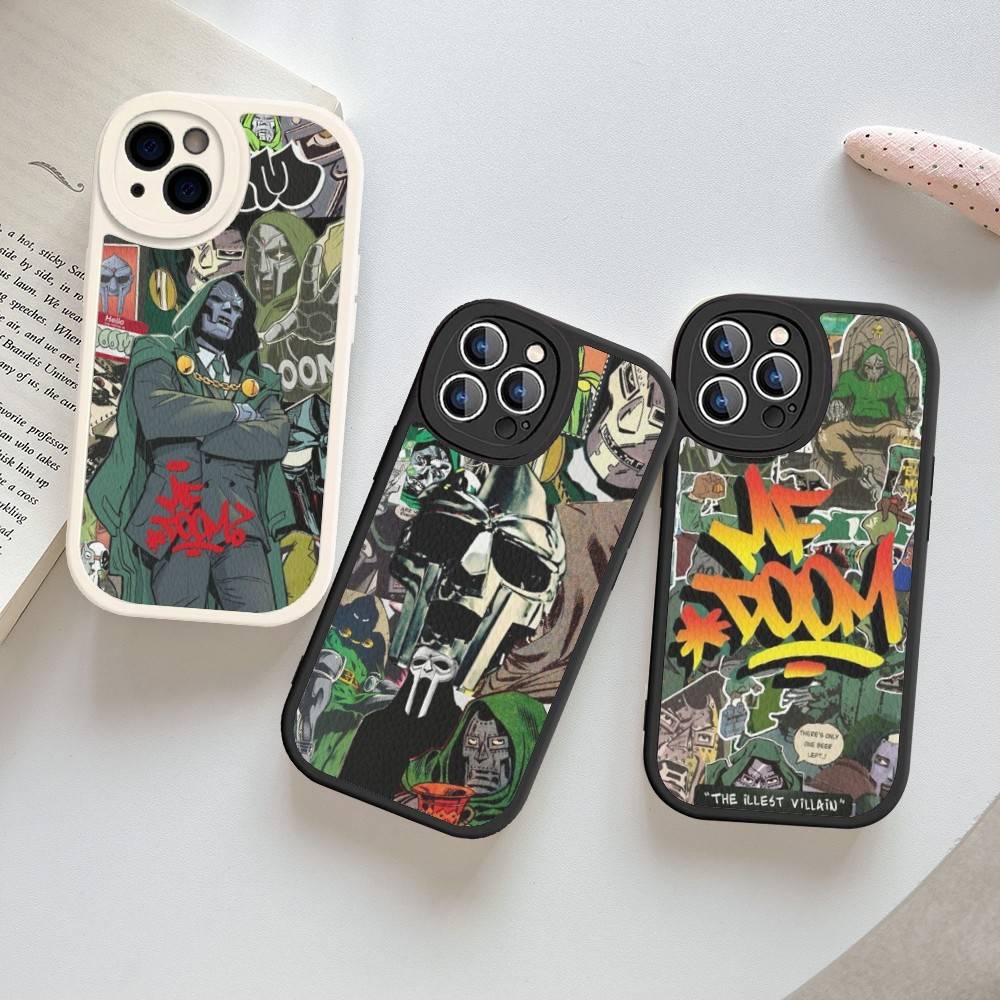 MF-DOOM Rapper For IPhone 16 15 14 16E 13 12 11 Pro Max Plus Phone Leather Case
