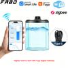 Tuya WiFi или Zigbee Ультразвуковой датчик уровня воды Беспроводной индикатор Монитор уровня бака для воды Водонепроницаемый IP65 Детектор утечки воды
