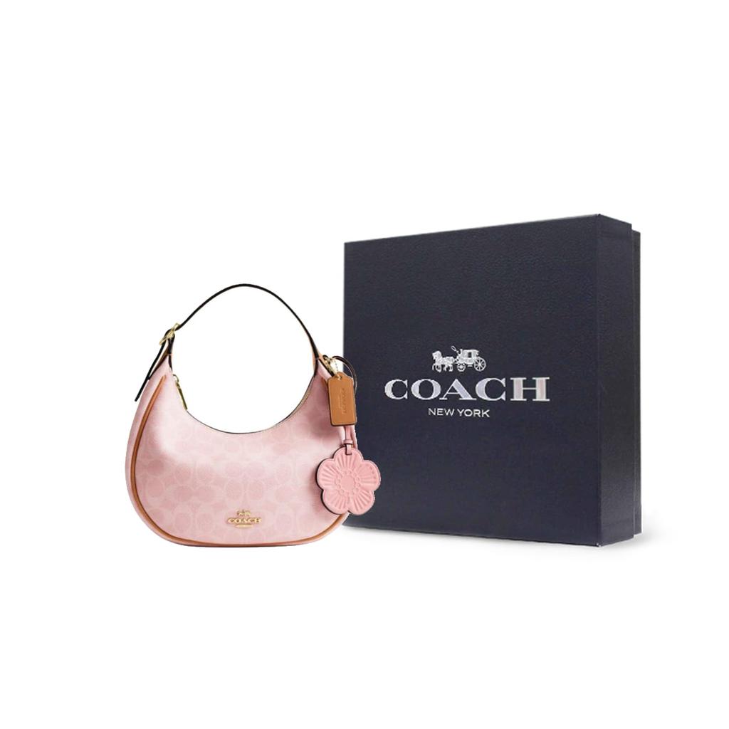 Coach Женская сумка через плечо CARMEN из покрытого холста, средняя, розовая CDW86-IMPO