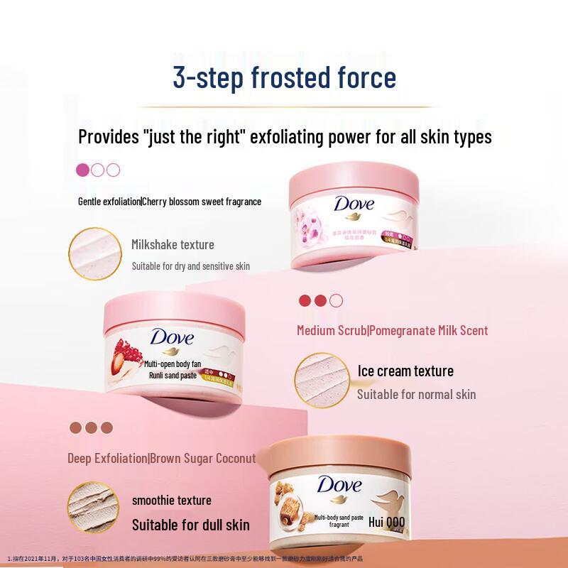 DOVE Отшелушивающий скраб для тела с гранатом и маслом ши