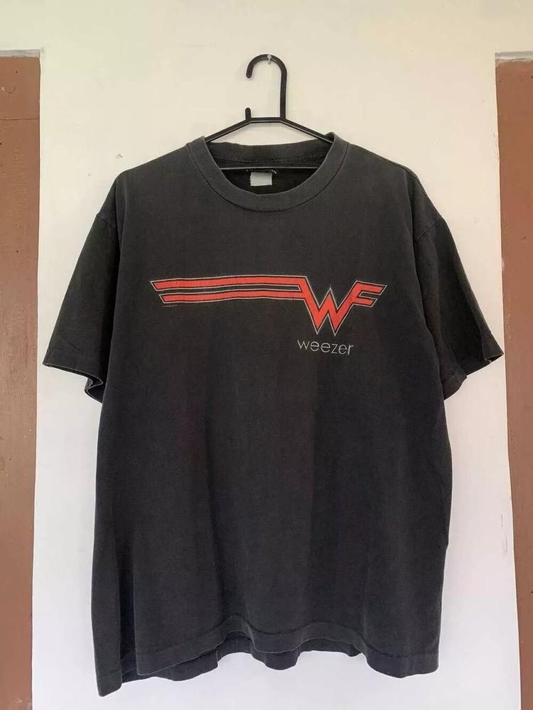Винтажная футболка Weezer 00-х Базовая Черная Унисекс Мужская Женская S-5XL KH12981 Унисекс Футболка