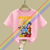 2026 Summer New  Digita Printing Japanese Anime Dragon Ball Boys and Girls Tshirt Children Street Leisure Fashion Cosplay Top