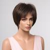 EASIHAIR Короткие синтетические парики для женщин, коричневые парики Боб, многослойный вьющийся парик из натуральных волос, высокотемпературное волокно, косплей