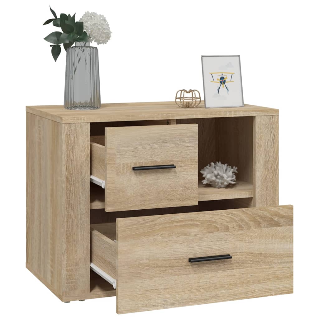 Nightstand Sonoma Oak Finish 60 x 36 x 45 cm Particleboard