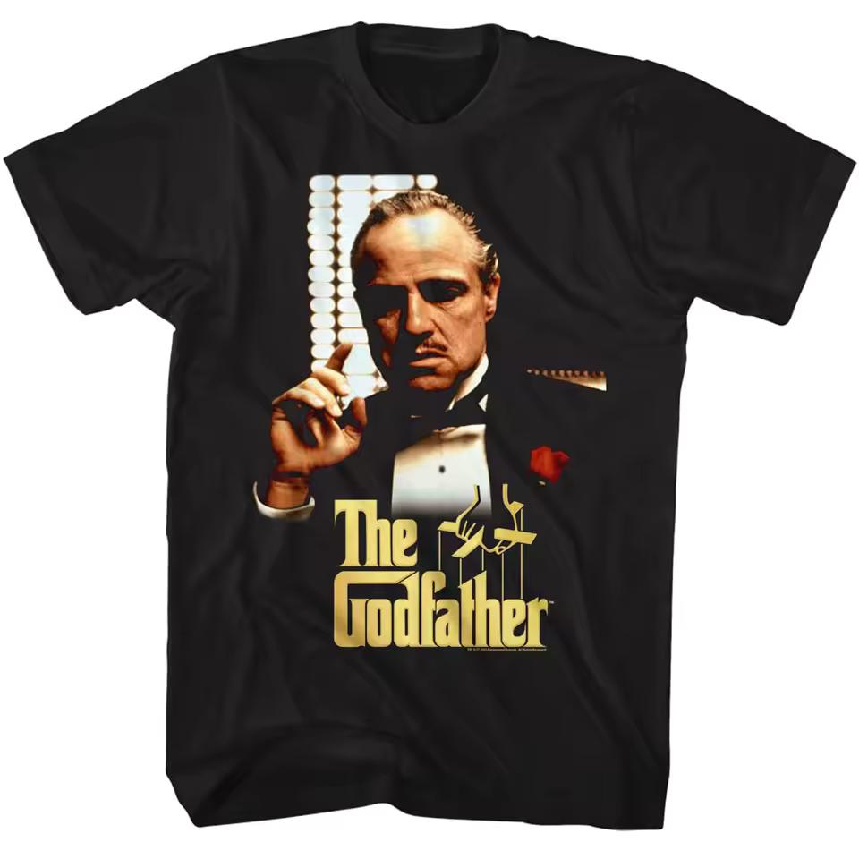 Summer The Godfather T-and kids tshirt Men Classic Gangster Movie Graphic Short Sleeve Casual Streetwear Loose Fit Retro Film Fan Tee