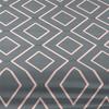 1 Simple Modern Geometry Printed Matte Fitted Sheet, Bedroom Printed Bed Cover, Bedding (Excluding Pillowcases)