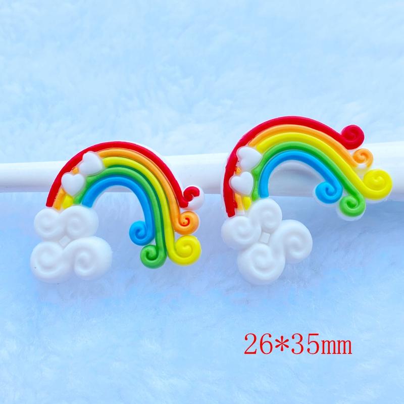 10/20 шт. Милые Радужные ПВХ Гибкие Клеевые Плоские Наклейки для DIY Скрапбукинга Украшение для Поделок на Телефон F40