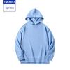 Custom Solid Color Hooded Sweatshirt: Logo Print Early Autumn Pullover for Workwear, Cultural Events, or Class Uniforms.