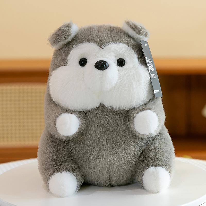 Soft Cute Ball Corgi Plush Toy Children Sleeping Husky Pillow Claw Machine Pomeranian Gift