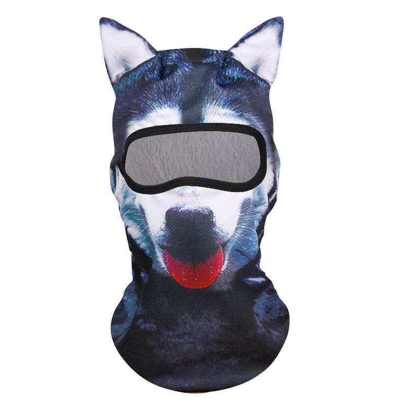 Маска Красной Шапочки для мужчин и женщин, смешная с ушками, милый 3D-узор, для активного отдыха, с животным принтом, для Хэллоуин-вечеринок