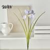 Furnishing Flowers 26" Artificial Iris Flower, Real Touch Fake Flower Bouquet with Long Stem Home Decor for Arrangement, Wedding Centerpiece,