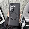 Magnetic Phone Case for Samsung Galaxy Z Fold 8 Ultra 7 6 5 4 3 Carbon Fiber Pattern Magsafe Wireless Charging Protective Cover