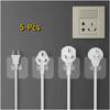 5-Piece Plug Clip Seamless Plug Hook Household Socket Cord Manager Purse Wire Data Cable Storage Plug