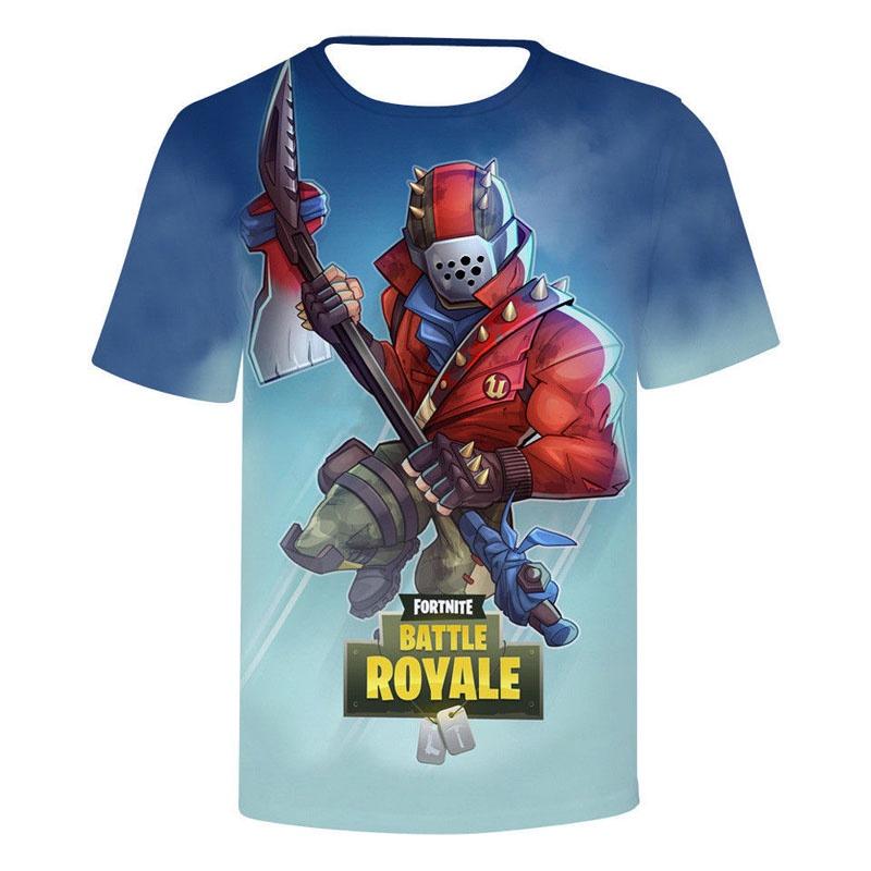 Футболки Fortnite 3D Лучшая видеоигра Battle Royale С коротким рукавом Дышащие