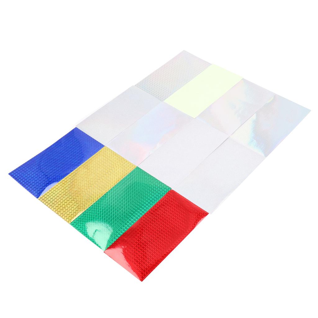 12 шт. наклейки для рыболовных приманок, разноцветная лазерная клейкая пленка, материал для ремонта, светящийся декор