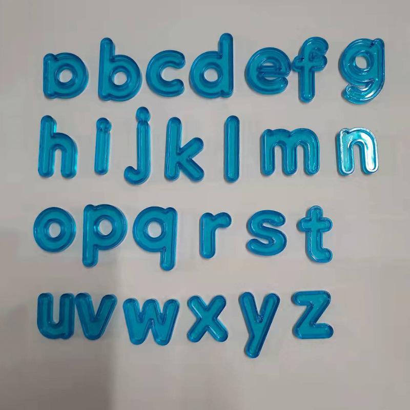 Прозрачная буквенно-цифровая игра в правописание слов, математическая игра, Радужные прописные/строчные английские буквы, обучающая арифметика, развивающая игрушка