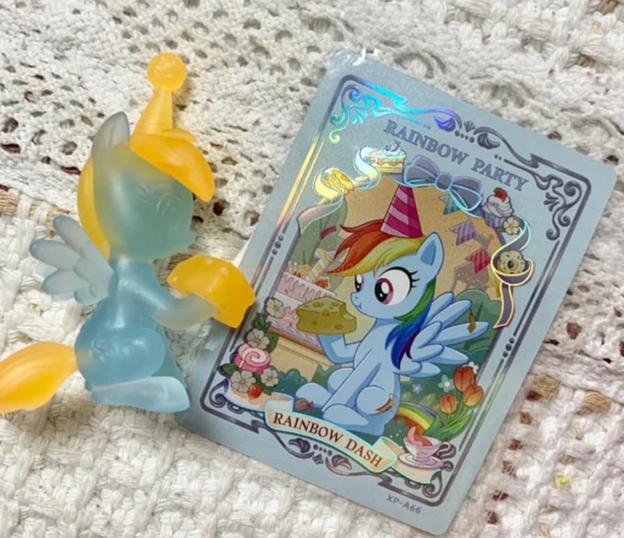 Новая серия My Little Pony 3 Волшебный Ластик Радужная Вечеринка Фигурка Скрытая Сияющая Xp Карточка Коллекционные Игрушки Подарки Девочкам на День Рождения