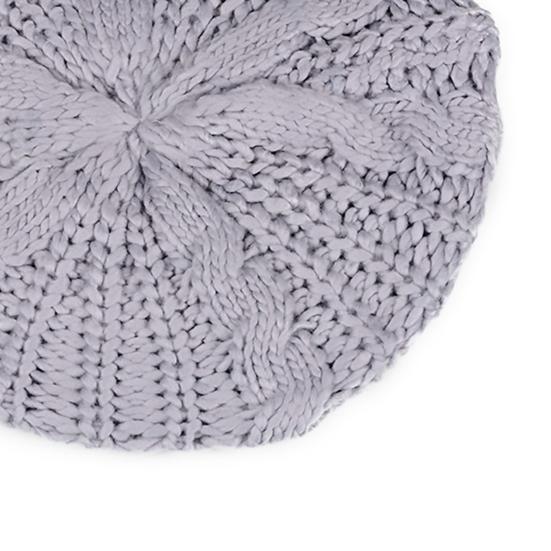 Берет Высокоэластичный Удобный в Носке Удобный Женский Однотонный Вязаный Берет для Улицы