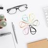 100 Pcs Water Drop Shape Paper Clips Bookmarks Holders Creative Paperclip Metal Decorative Paper Clips for Office School