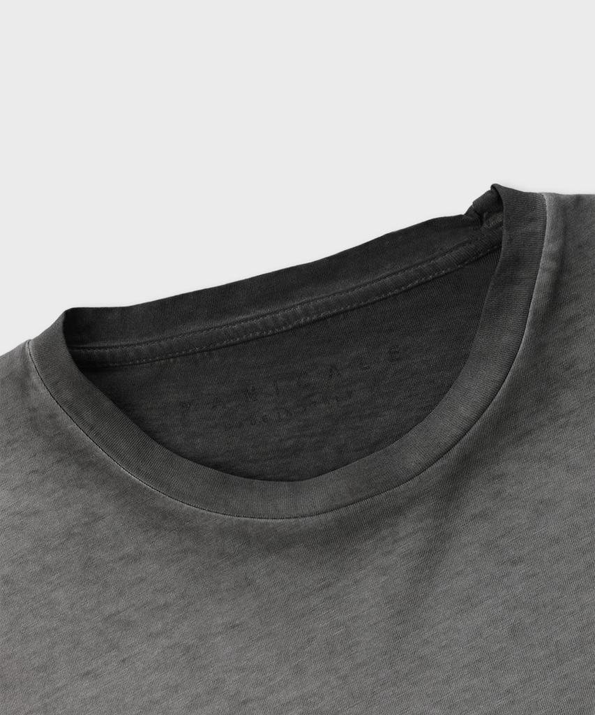 PANICALE Серая хлопковая футболка Florence с окрашиванием garment dye