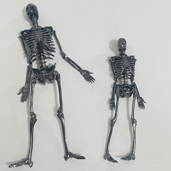 Хэллоуин Скелет Ожерелье Подвижные Суставы Готический Винтаж Металлический Скелет Висячие Украшения Цепи Кулон Мужчины Женщины Пара Ожерелье