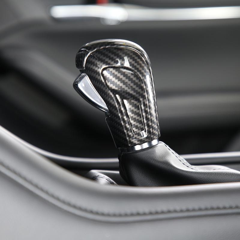 Для Mazda 3 BP Axela CX-30 CX30 CX-50 2020-2022 автомобильная головка рычага переключения передач ручка крышка отделка наклейка ABS карбоновое волокно аксессуары