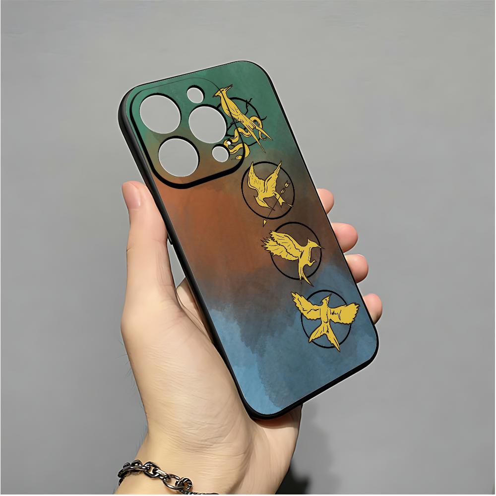 Чехол для телефона Фильм Голодные игры Для iPhone 16,15,14,13,12,11,XS,XR,X,8,7,Pro,Max,Plus,mini Силиконовый Черный Чехол