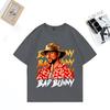 Hot Sale Bad Bunny Graphics T Shirt Men Women Summer Vintage High Quality T-shirt Cotton Unisex Short Sleeve Hip Hop T-shirts