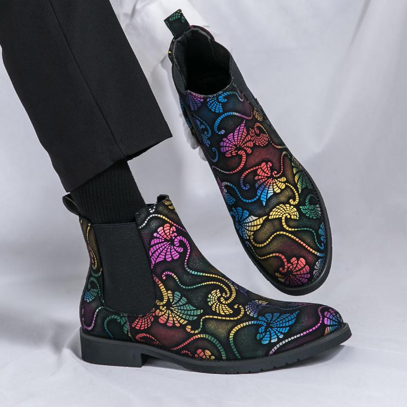 Модные мужские ботинки для ходьбы с острым носком, кожаные модные туфли на низком верхе, новая мужская марка, мужские ботинки челси, классические мужские туфли слипоны