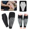 Leg Sleeve Football Socks Shin Pad Breathable Soccer Shin Guard Socks EVA Cushion Protection Guard for Beginner Or Elite Athlete