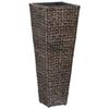 Planters - vidaXL - 3 Pcs - Water Hyacinth - Dark Brown - Indoor
