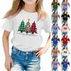 Christmas Day Toddler Girl Boy T-Shirts Kids Top Boys And Girls Printed Short Sleeved T-shirt