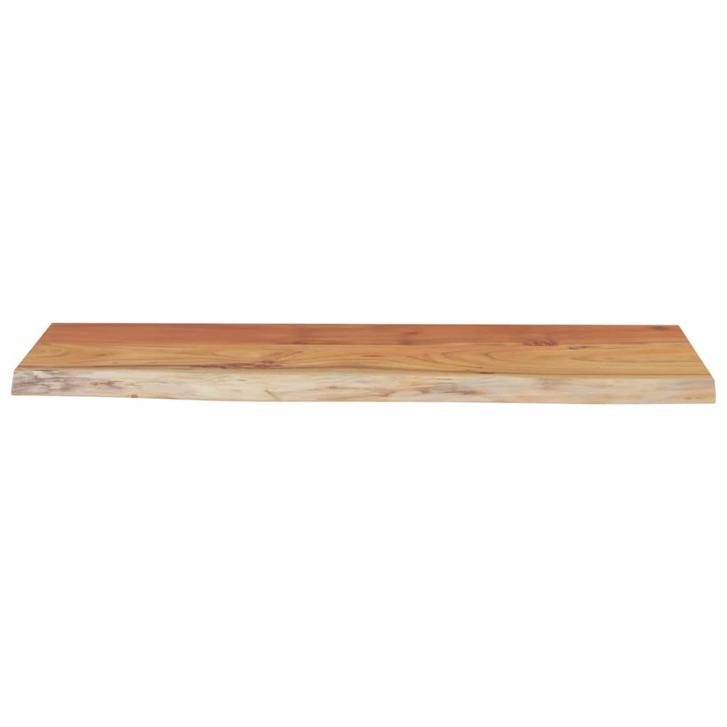 Wall Shelf 50 x 20 x 3.8 cm Rectangular Solid Acacia Wood with Natural Edge