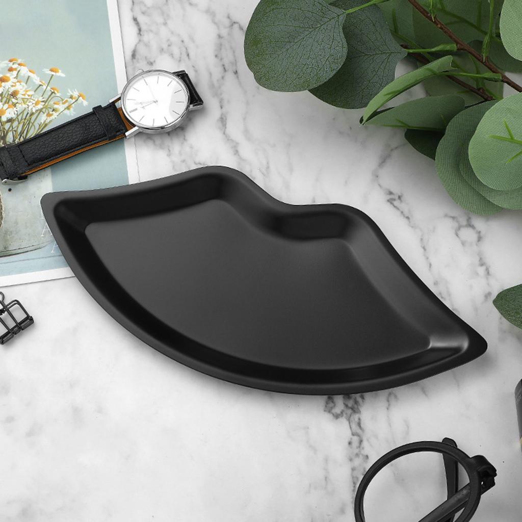 Серьги Браслет Ожерелье Подставка для украшений из нержавеющей стали Подставка для дисплея Поднос в форме губ Хранение из нержавеющей стали Ювелирные изделия