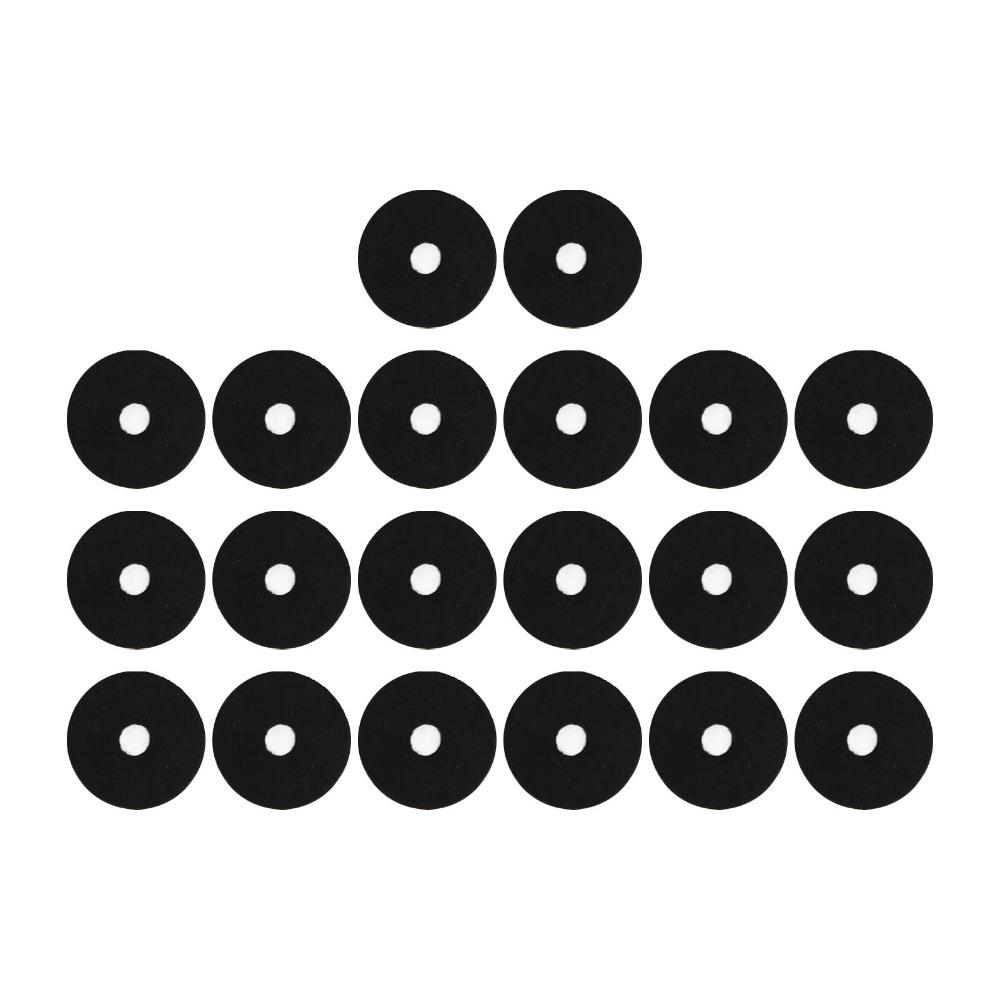 20PCS Felt Felt Washer Pads Black And Grey Drum Set Accessory Cymbal Felt Washer For Drummers