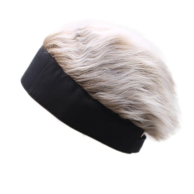 New wig hat European and American new street spoof brimless melon rind hooligan landlord hat