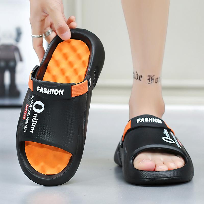 Summer Men's Massage Slippers Outdoor Sandals Beach Comfortable Soft Slides Indoor Casual Shoes Men Sandals