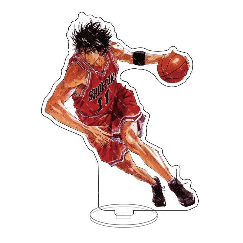 Фигурка аниме Slam Dunk на акриловой подставке Kaede Rukawa Sakuragi Hanamichi, настольная подставка, украшение, мужская модель, игрушки для фанатов