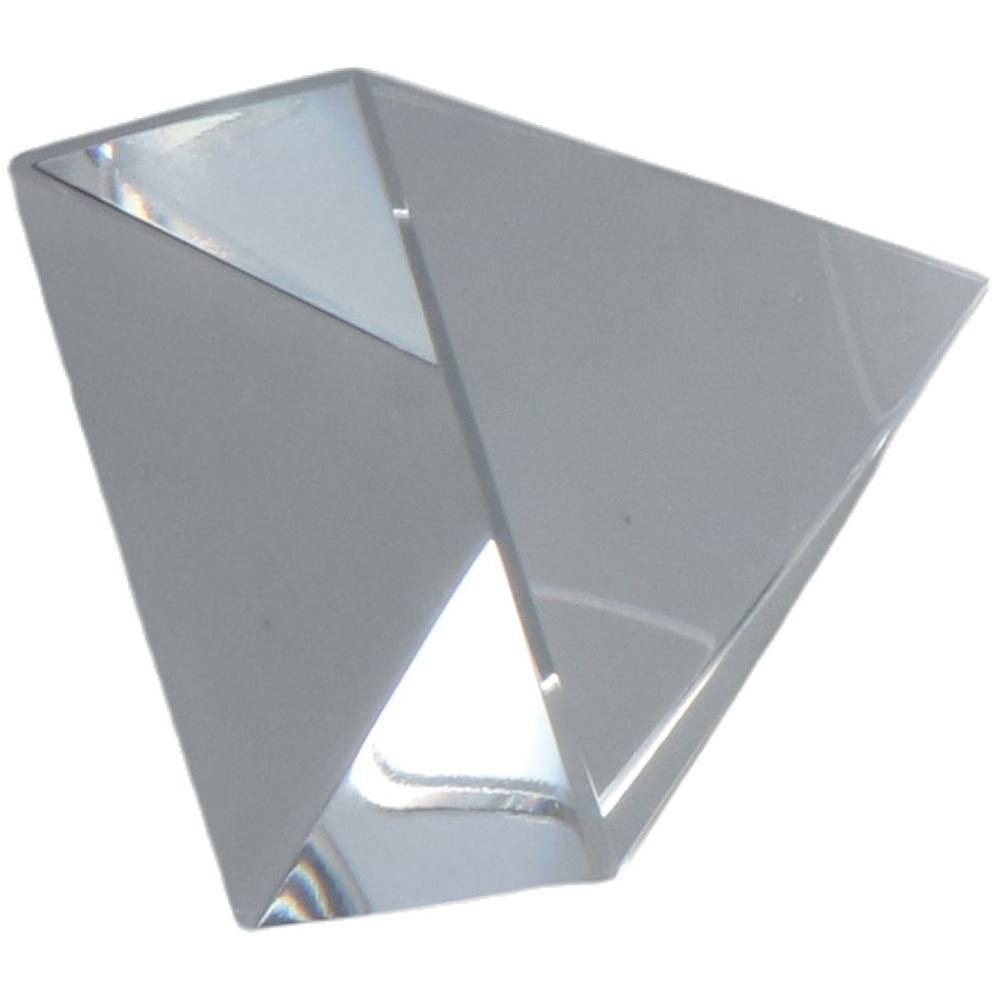 Белый хрусталь Пирамида Бумага Плоть Блестящий орнамент Стеклянный пресс-папье Украшение рабочего стола