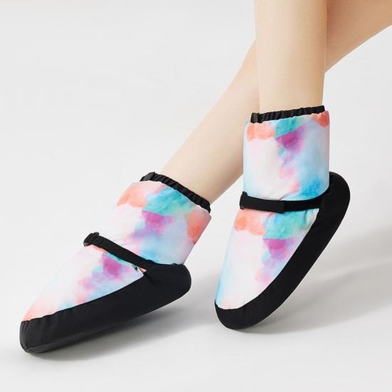 1 Pair Ballet Warm Shoes Stylish Durable Professional Thickened Polyester Cotton Dance Shoes for Winter