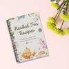 Herbal Tea Recipe Coil Planner, Fun Cycle Workbooks For Adults