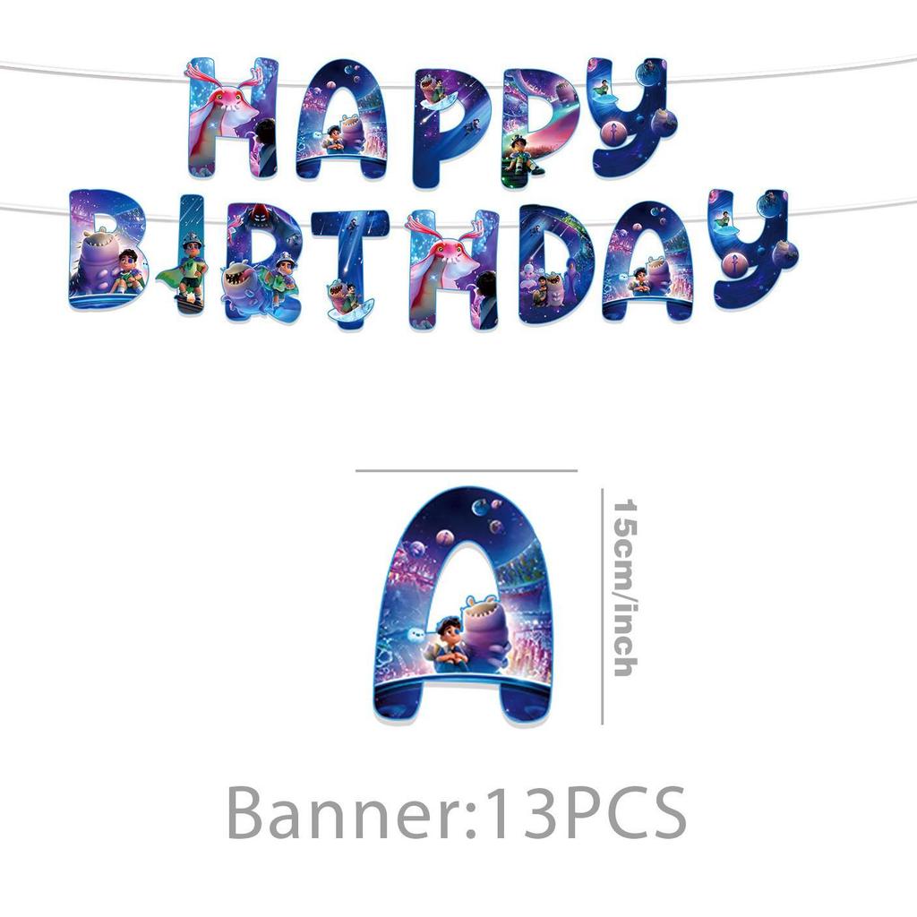 Earth Special Agent Anime Birthday Party Tableware Set: Plates, Cups, Tablecloth, Knives, Decorations.