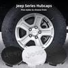 For Jeep For Jeep Renegade Compass Grand Cherokee Wrangler jk Gladiator 4pcs ABS Electroplating Car Wheel Hub Center Cover  A
